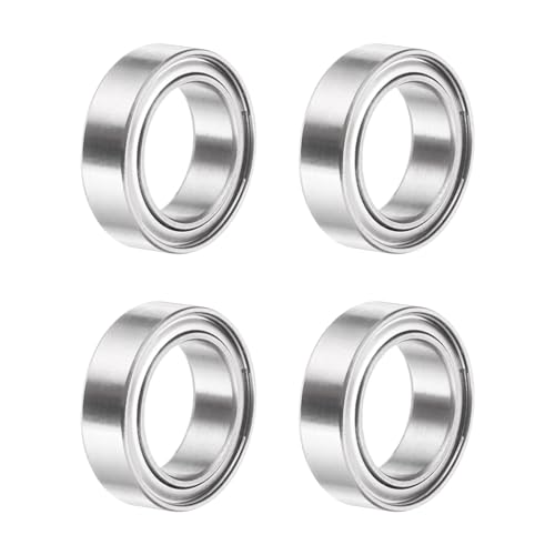 uxcell 4Pcs SMR128ZZ Deep Groove Ball Bearings, 8x12x3.5mm 440C Stainless Steel Double Shielded Bearings, ABEC 5 - size: 8x12x3.5mm