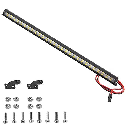 ShareGoo 9.05" 56LED Roof Light Bar Lightbar Super Bright Lamp Compatible with Axial SCX6 Trail Honcho 4WD RTR JLU Wrangler 1/6 RC Crawler Car