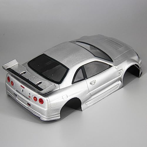 SANTAIZI 1/16 RC GTR34 Cruiser Car Shell Clear Body Shell RC Shell for 1:16 RC Hobby Drift Touring Hsp Yokomo MST Tamiya