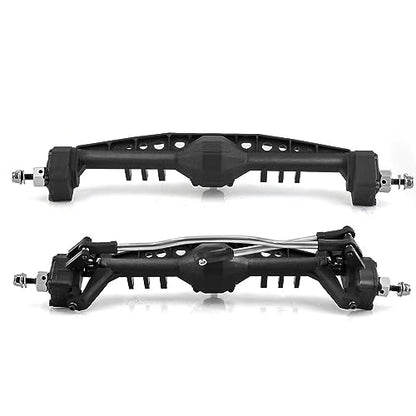 Rc Car Axle Metal Front Rear Axle Assembly Set for 1/10 Crawler Model Climbing Car Upgrades Steel Bearing Transmission Parts Suitable for Repair DIY