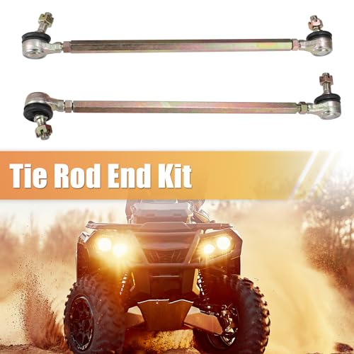 ACROPIX 29cm 11.42" Steering Tie Rod End Tie Rod Link Fit for 50cc 70cc 90cc 110cc 125cc 150cc ATV Quad Four Wheeler with Ball Joint Accessories - Pack of 2 - size: 290mm