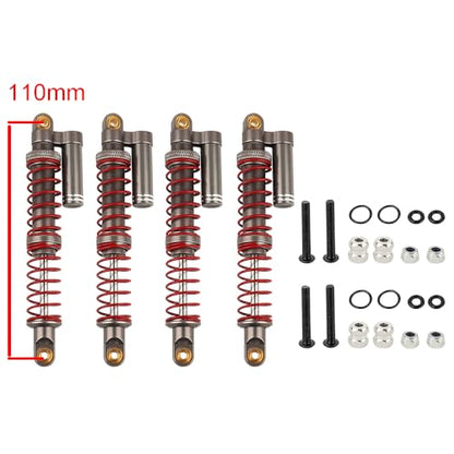 110mm Shock Absorber Oil Adjustable RC Damper with Washer for 1/10 RC Truck Crawler Axial SCX10 90046 AXI231017 TRX-4 D90 Upgrade Part (110mm) - size: 110mm