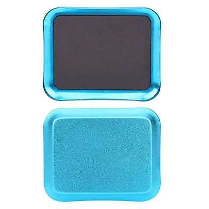 Aluminum RC Repair Screw Tray Magnetic Tool Board for Model Car Boat Drone (Blue) - color: Blue