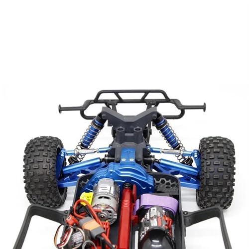 Front Rear Drive Shaft for Arrma for Senton for Granite 4X4 1/10 RC Crawler Parts Metal Adjustable Tie Rods Turnbuckles Toe Links Linkage Set(Blue) - color: Blue
