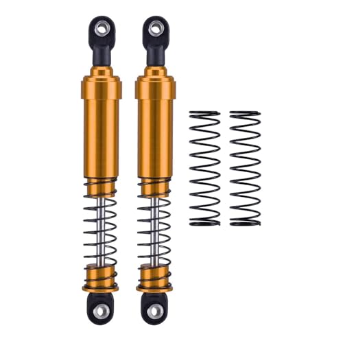75mm-115mm Big Bore Shocks, RC Crawler Shocks for 1/10 RC Crawler LCG Chassis Gspeed V3 Element Enduro SCX10 TRX4 Gamde R1 Comp Builds DIY (Gold 105mm 2pcs) - color: Gold 105mm 2pcs