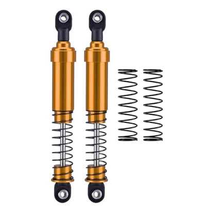 75mm-115mm Big Bore Shocks, RC Crawler Shocks for 1/10 RC Crawler LCG Chassis Gspeed V3 Element Enduro SCX10 TRX4 Gamde R1 Comp Builds DIY (Gold 105mm 2pcs) - color: Gold 105mm 2pcs