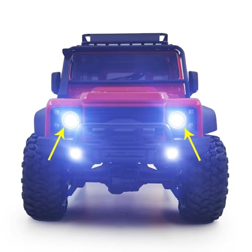 RC lights kit For Defender For Trx-4m For Bronco 1/18 Front Rear Light Headlights Taillight Lamp Set Rc Crawler Car Upgrade Parts