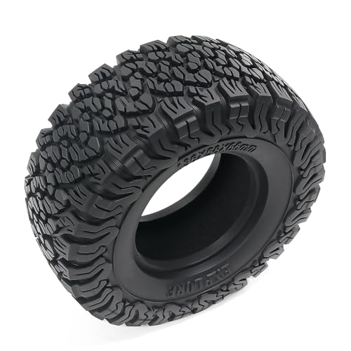 2.6” RC Tire-All Terrain Super Soft Sticky Tires 136mm Tall 2.6in Crawler Tires for 1/7 1/8 1/10 Scale Off Road Race, Suitable for Axial RBX10 MJX H8H MK07 KM4 4082/83 1/7 1/8 1/10 Crawler Car - color: 2.6in-tire-blc