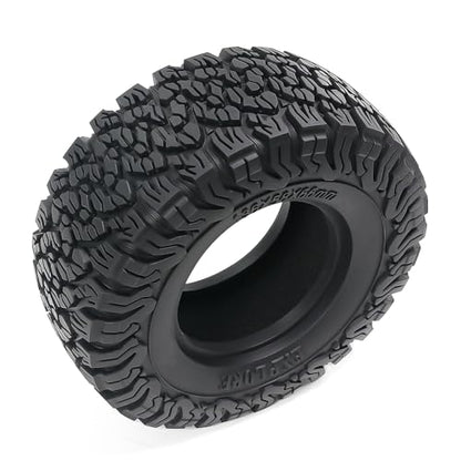 2.6” RC Tire-All Terrain Super Soft Sticky Tires 136mm Tall 2.6in Crawler Tires for 1/7 1/8 1/10 Scale Off Road Race, Suitable for Axial RBX10 MJX H8H MK07 KM4 4082/83 1/7 1/8 1/10 Crawler Car - color: 2.6in-tire-blc