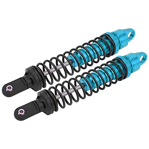 2Pcs 188mm RC Aluminum Shock Absorber Damper for 1/5 Scale OffRoad Cars, Suitable for HSP 94050 RC Gasoline Vehicles (Blue) - color: Blue