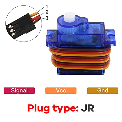 FEETECH FS90R 360 Degree Continuous Rotation Micro Servo Motor 9g for RC Helicopter Airplane Car Boat Robot Controls 4.8V-6V - size: 360°-FS90R