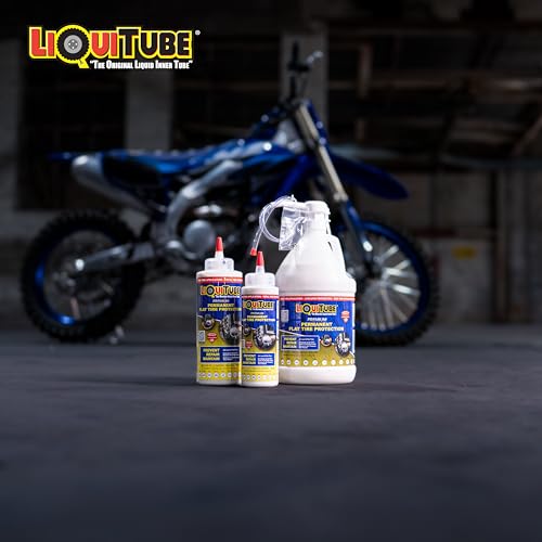 Premium Heavy Duty Tire Sealant - Permanent Flat Tire Protection for Trailer and Off Road Tires - Maintain Air Pressure, Balance - Seal Punctures, Bead, Rim, Tire Weathering Leaks (1 Gal) - size: 1 gal
