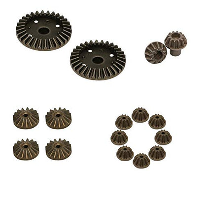 12T 24T 30T Motor Driving Gear Planet Gear Differential Gear Combo Set for WLtoys 12428 12423 1/12 RC Car Upgrade Parts (16 PCS)