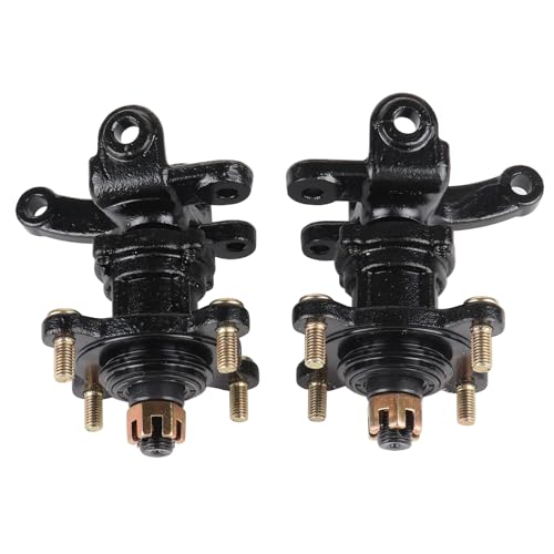 Front Suspension Shock Swing Arm Full Kit Upper Lower Steering Knuckle Spindle Kit For ATV Quad Bike Go Kart Buggy DIY Parts (340mm Front Suspension Shock Kit) - size: 340mm Front Suspension Shock Kit