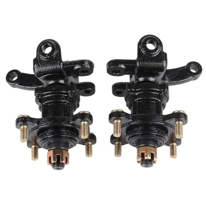 Front Suspension Shock Swing Arm Full Kit Upper Lower Steering Knuckle Spindle Kit For ATV Quad Bike Go Kart Buggy DIY Parts (340mm Front Suspension Shock Kit) - size: 340mm Front Suspension Shock Kit