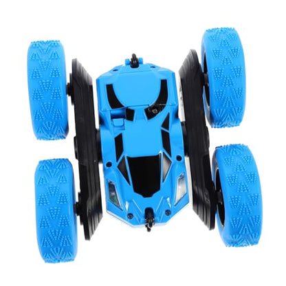 Flips Double-Sided Off-Terrain Rc Car for High-Speed Rotating Trick Vehicle with Widened Rear Wheels Non-Slip Traction and Design for Safe Fun Play