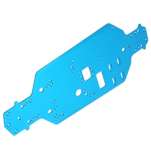 Aluminum Alloy Chassis Plate for HSP 94122, RC Chassis Replacement Upgrade Parts, 1/10 Scale RC Car Accessory with Precise Hole Position, Durable and Stable Performanc (Blue) - color: Blue