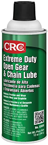CRC Extreme Duty Open Gear & Chain Lube 03058 – 12 Wt Oz., Industrial Grade Lubricant w/ Moly and Graphite - style: 1 Pack