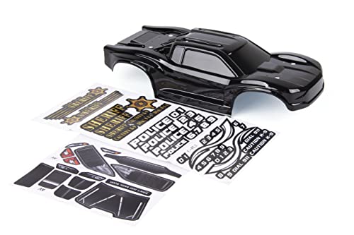 Custom Body Police Style Compatible for ARRMA VORTEKS 3S 4x4 4x2 BLX 1/10 Stadium Truck(V-PB-01) - color: Policeb