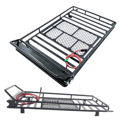 ULTECHNOVO 1:10 Scale Crawler Car Luggage Rack Roof Cargo Bracket Storage Shelf and - size: 24.80X14.10X2.30CM