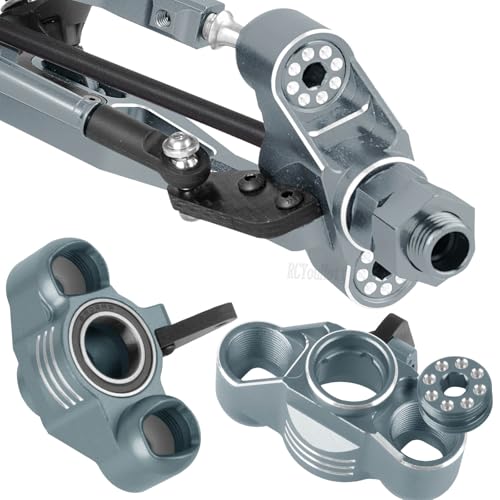 RC Upgrades Part Front Knuckles Steering Blocks&Rear Hub Stub Axle Carriers for 1/8 Kraton (Also for V4&V5)/Notorious/Outcast 6S BLX,Steering Hops Up,Replaces #AR330505#AR330404,Titanium - color: Titanium - (Upgrades)