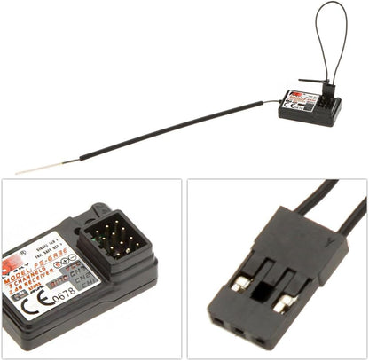 Globact Flysky FS-GR3E AFHDS Long Range 2.4G 3CH Receiver for FS-GT2 FS-GT2B FS-GT3B FS-GT3C FZ-IT4S Transmitter RC Car Boat (2 Pcs) | AFHDS Long Range 2.4G 3CH Receiver Surface Receiver Fits RC Car RC Boat - size: 2 Pcs