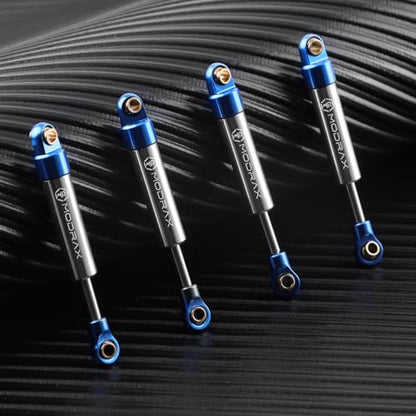 52mm Ultra-Thin Shock Adjustable Inner Spring for TRX4M, Blue Silver | CNC Aluminum Dampers, Multi Mode Adjustment, Low Friction Damping Shaft - color: Blue Silver