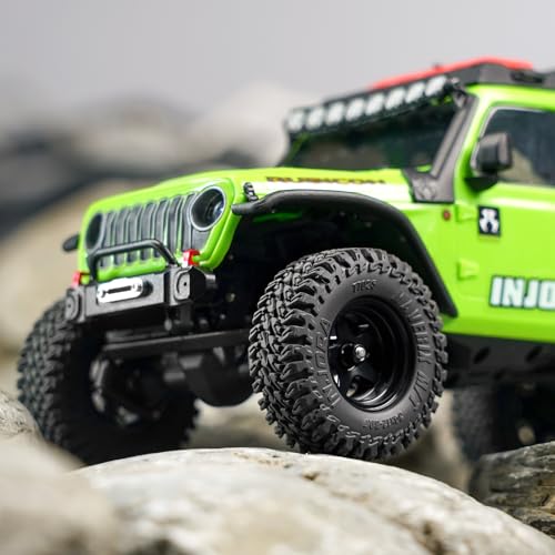 INJORA 34 * 12mm 0.7" MAVERIX M/T Tires for Axial SCX30 Upgrade, T7025
