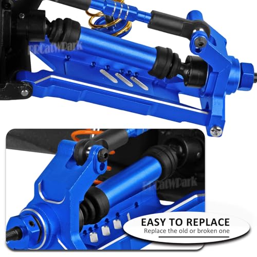 Drive Shaft Axles Upgrades Part for 1/10 4WD Slash/Rustler/Stampede/Jat0 4X4(BL-2s)(VXL),F0rd F15O,RC Front & Rear Steel DriveShaft CVD w/Hex Hops Up,#9051#9052,Navy Blue - color: Navy Blue - (4pcs Driveshafts)
