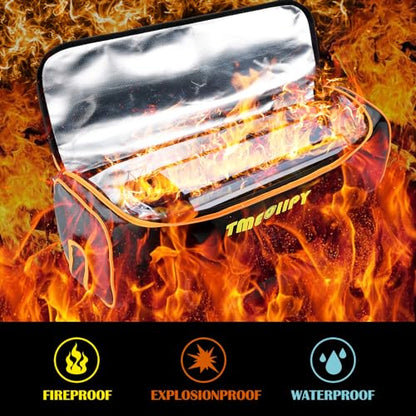 TMEOIIPY Ebike Battery Bag 2-Pack Fireproof,Portable Storage for Charging | 3-layer fireproof ebike battery bag for safe indoor charging & storage, protects against overheating. - style: 2 Pcs