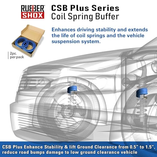 RubberShox CSB Plus, Size F, Coil Spring Buffer/Spacer | 60A hardness, universal fitment - color: CSB Plus, size: F