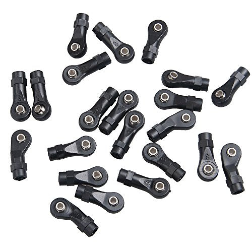 22Pcs Aluminum Metal & Plastic Rod Ends Set for 1/10 RC Crawler TRX4