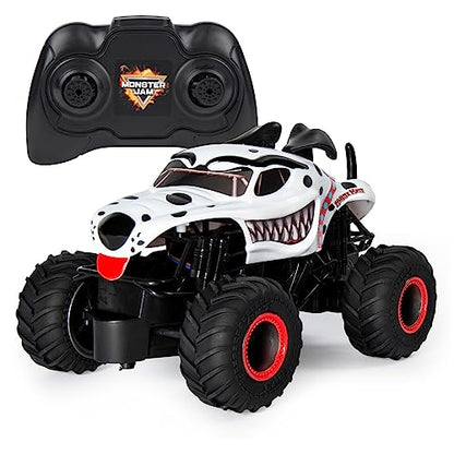 Monster Jam, Official Monster Mutt Dalmatian Remote Control Monster Truck for Boys and Girls, 1:24 Scale, 2.4 GHz, Kids Toys for Ages 4-6+ - style: Mutt Dalmatian