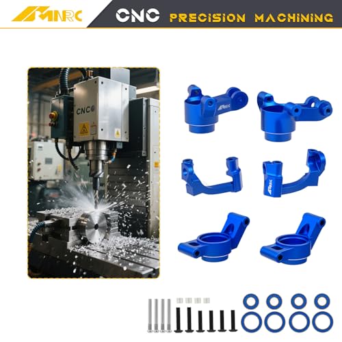 Alum Steering Knuckle Caster Block Front Rear C Hub Carrier Stub Axle for 1/16 Mini Maxx Mini XRT Upgrades Part Blue