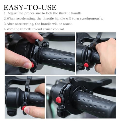 OFBAND Motorcycle Cruise Control Throttle Lock with Adjustable ID of 1.18-1.57",Cute Motorcycle Throttle Lock for Control Arms and Relax Driving,Universal Throttle Response Controller