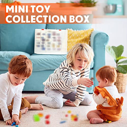 2 Pcs 48 Grids Plastic Bead Organizer Box with Divider, Clear - color: Clear