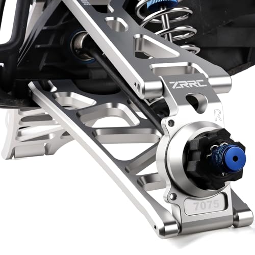 7075 Aluminum Lower Suspension Arms L&R for 1/5 Traxxas X-MAXX 8S, Heavy Duty Front/Rear Control Arms A-Arms Upgrade, CNC Machined, Anodized Silver, Replacement for Traxxas 7730 7731 - style: Lower Suspension Arms