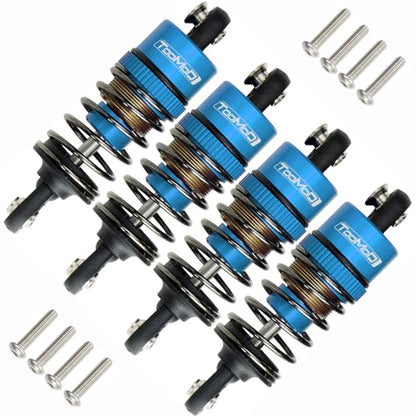 52MM Oil Shock Absorbers Upgrade Compatible with 1/10 RC Cars | Fits Tamiya TT-01/02 / M03-06 / TA05/06 / M05 / M06 - Oil Damper Upgrade - Blue - color: Blue