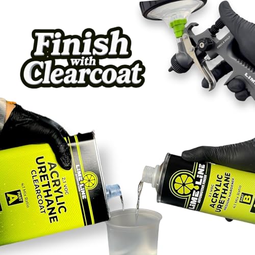 LiME LiNE Automotive Basecoats, 1k Urethane Base Coat Color (White Basecoat Quart) - color: White Basecoat - 1 Quart