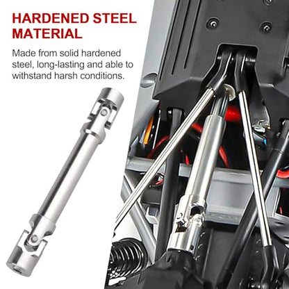 Stainless Steel Driveshaft Heavy-Duty Universal Joint Drive Shaft 82-120mm for 1/18 RC Rock Crawler Axial UTB18 Capra Unlimited Trail Buggy Upgrade Parts Replacements(Rear) - style: Rear