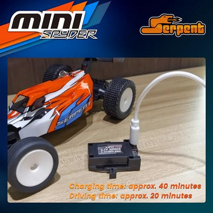 Serpent 1/24 Mini RC Off-Road Buggy RTR, 2.4GHz Remote Control Car | with Gyro, All Terrain High Performance Vehicle Includes 1 Battery & USB Charging Cable - style: 430001
