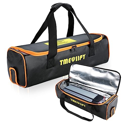 TMEOIIPY Ebike Battery Bag - Large Capacity Safe Fireproof Lipo Bag for Charging and Storage - Portable Ebike Accessory (20 x 6.3 x 6.3in) - style: 1 Pcs