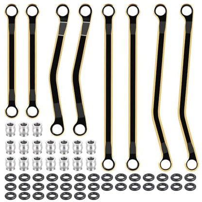 LGS High Clearance Link Set for Tra-xxas 1/18 TRX4M High Trail K10 F150 | 1: 18 RC Crawler Brass Coating Linkage Deadbolt Links Upgrade Parts