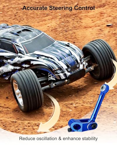 Fixed Link Steering Fit for 1/7 Traxxas UDR Futaba Savox Traxxas, 25t Arm | Aluminum, Upgrade Part 25T Servo Horn & Steering Link Tie Rod