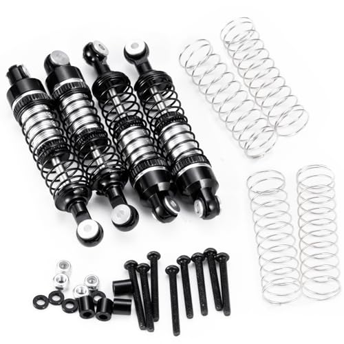 53mm RC Shocks Front & Rear Shock Absorber, #B Black | Upgrade Parts, For Redcat 1/18 Ascent-18, Rock Crawler Car - color: #B Black