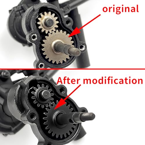 Overdrive 15/22T Underdrive 13/24T Steel Portal Gears Set | for 1/18 RC Crawler Redcat Ascent-18 Upgrade