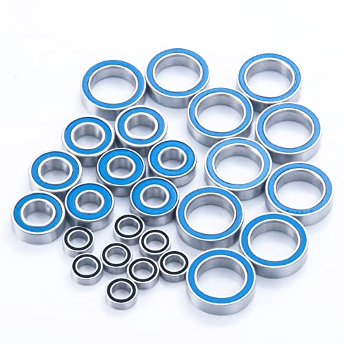 26PCS Complete Blue Ball Bearings Kit for Tekno EB410&ET410&EB410.2 | ET410.2 Upgrade Parts