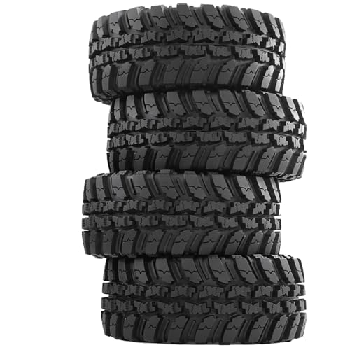 STMU 2.2'' RC Rubber Crawler Rock Tires OD 136mm/5.3'' with Foam Insert for 1/8 1/10 RC Crawler Car SCX10 TRX4 TRX6 GEN7/8 2.2'' Beadlock Rims (Tires)