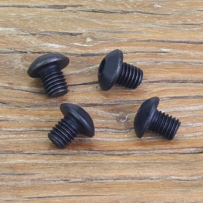 55 Pieces M5 x 6mm Button Head Socket Cap Screws, Thread Pitch 0.8mm, Sutemribor M5 Black Screws, 10.9 Grade Alloy Steel, Black Oxide Finish, Fully Threaded - size: M5 x 6mm, style: Button Head