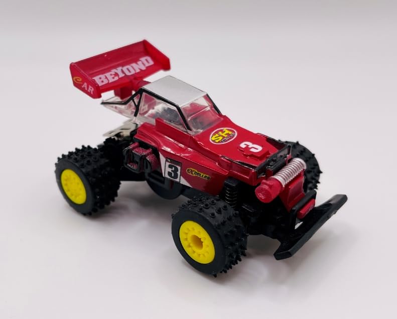 Mini RC Buggy Off-Road 1:64 Scale Upgraded 2.4G 5-Channel 7CM RC Radio Wireless Remote Control Car Coke Can Micro Racing Pocket Portable Truck for Multi-Users (Red) - color: Red-buggy